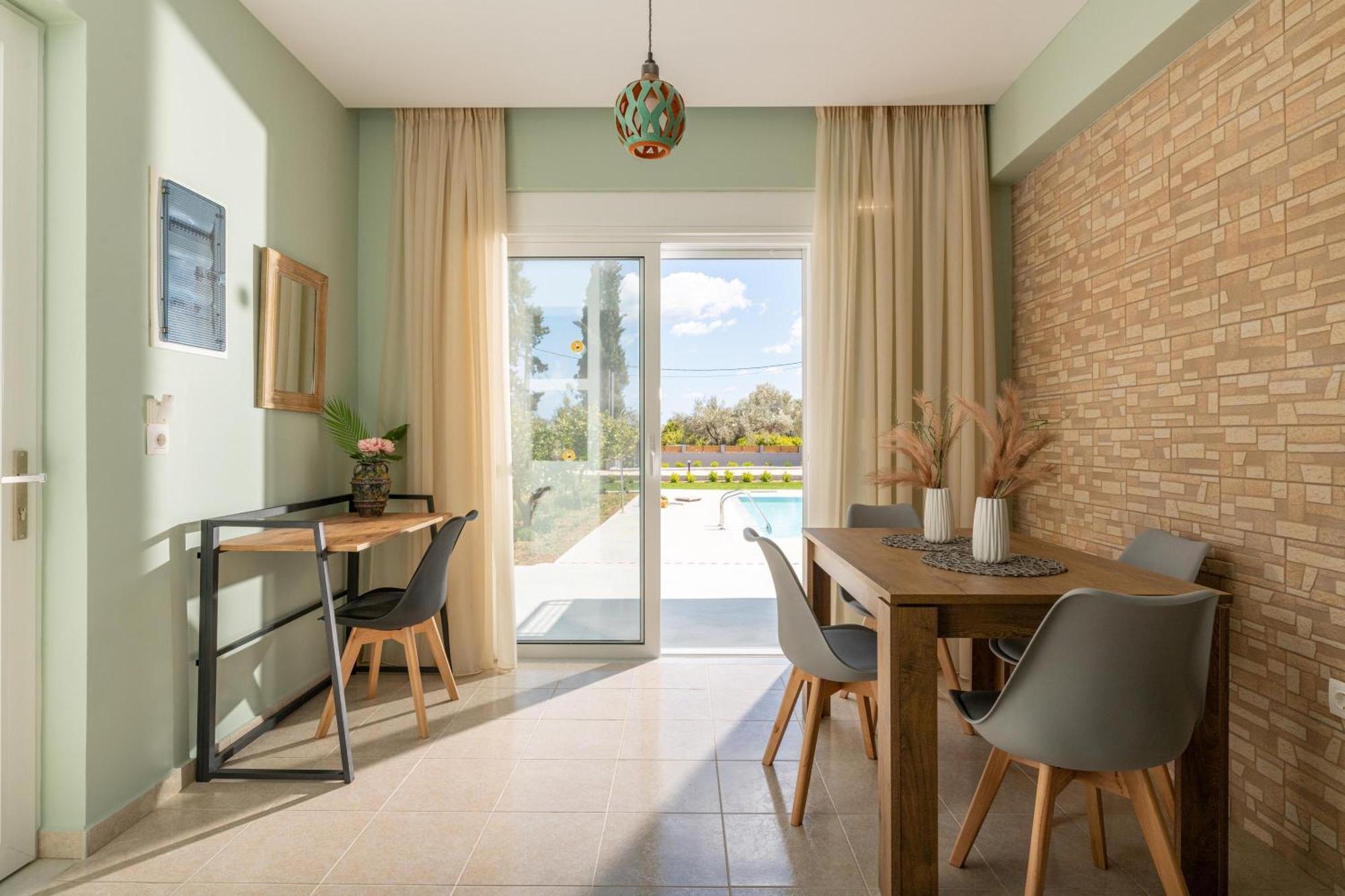 Ethria Pool Villa With Heated Jacuzzi Afantou Exterior foto